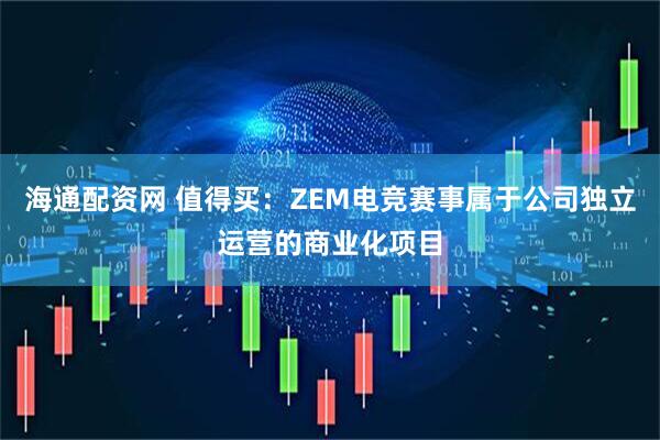 海通配资网 值得买：ZEM电竞赛事属于公司独立运营的商业化项目